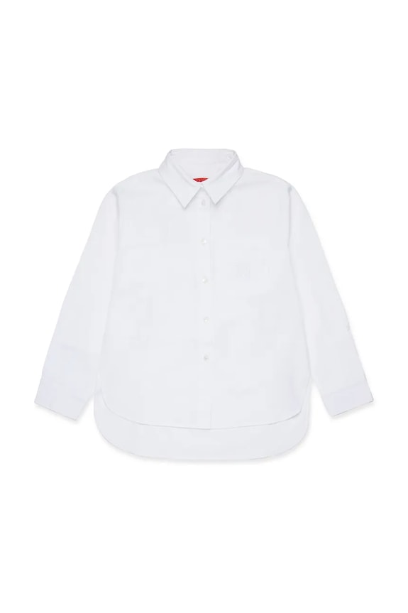 Otroška bombažna srajca MAX&Co. MAXC11F SHIRT MX0210 bela ZW25
