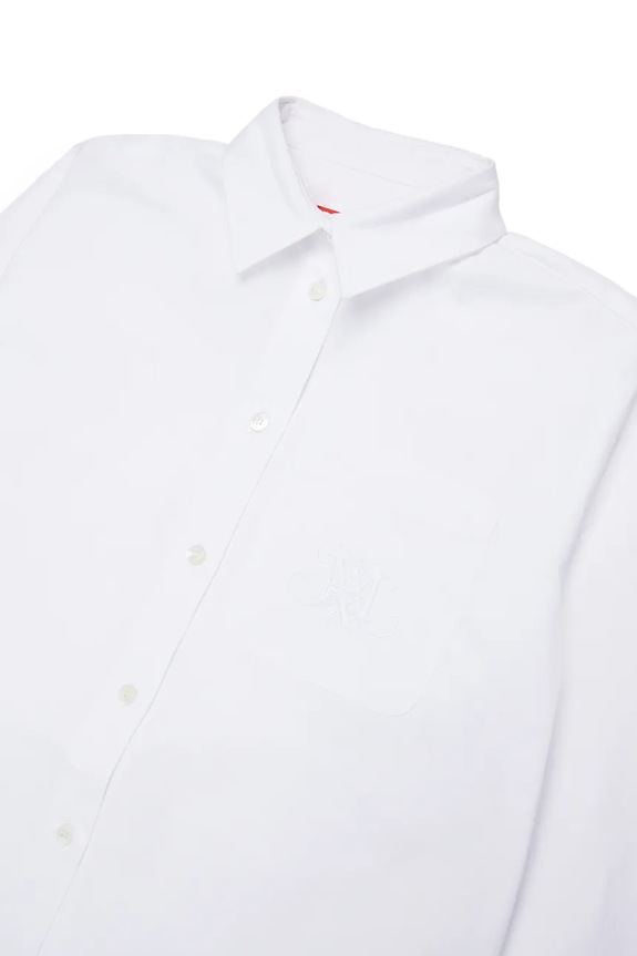 Παιδικό βαμβακερό πουκάμισο MAX&Co. MAXC11F SHIRT λευκό MX0210