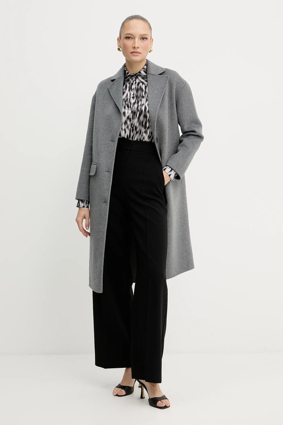 Vuneni kaput Silvian Heach PARASCHIV GPA25517CP siva ZW25