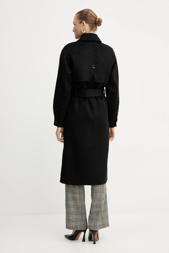 Odjeća Vuneni kaput Silvian Heach GONZALEZ GPA25162CP crna