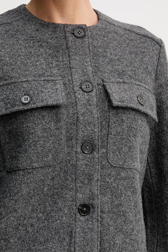 Jakna z dodatkom volne Marc O'Polo 510607774129 siva