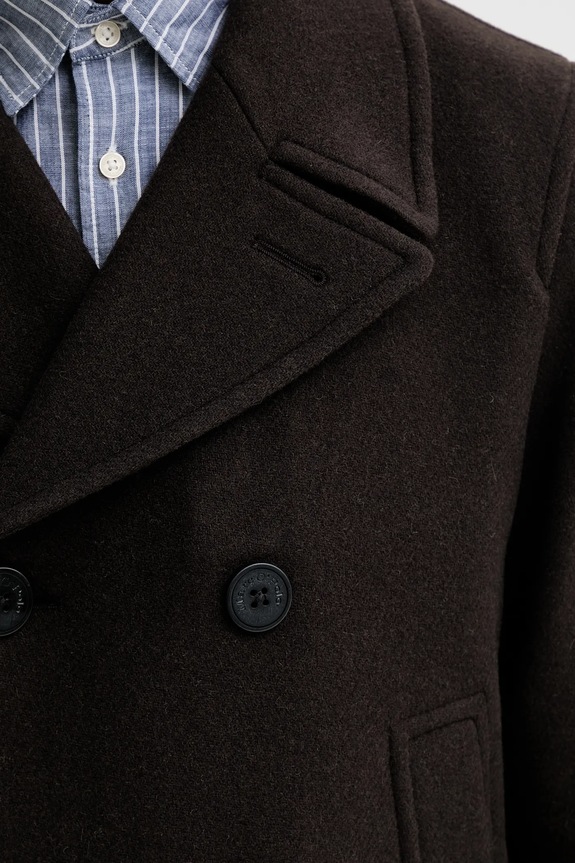 Παλτό με προσθήκη μαλλιού Marc O'Polo 530025970280 καφέ