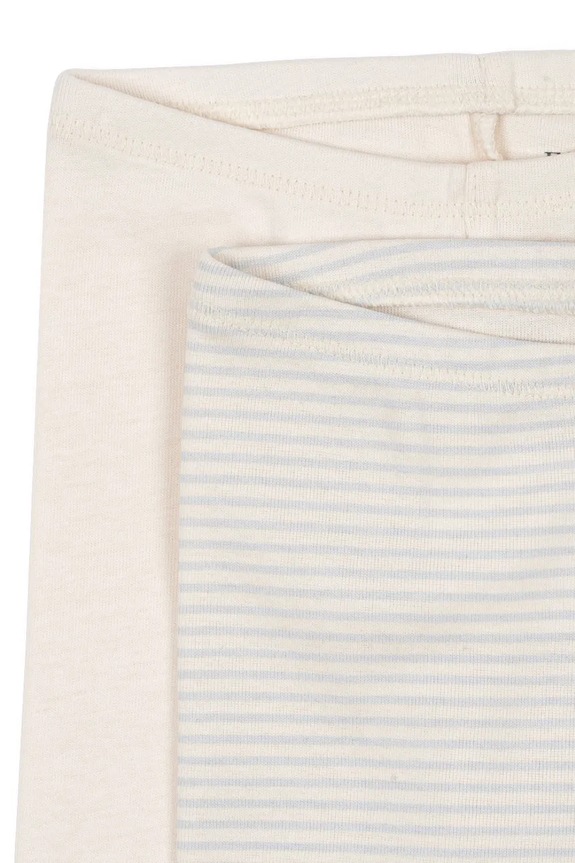 Κοριτσίστικα Βρεφικό βαμβακερό κολάν Fanga Fontana FIO STRIPE 2 PACK PANTS OCS 2-pack FA100036 μπεζ