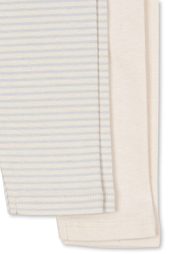 Βρεφικό βαμβακερό κολάν Fanga Fontana FIO STRIPE 2 PACK PANTS OCS 2-pack μπεζ FA100036
