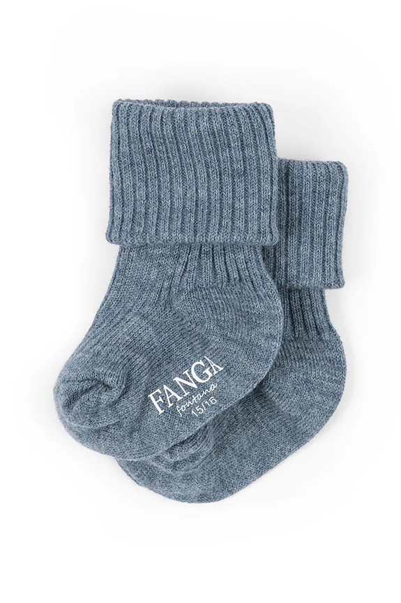 Vunene čarape Fanga Fontana LANA LIGHT KNITTED SOCKS plava FA100053