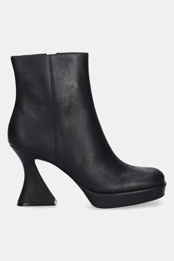 Kožené kotníkové boty Jeffrey Campbell HUMANITY U92.B01 černá ZW25