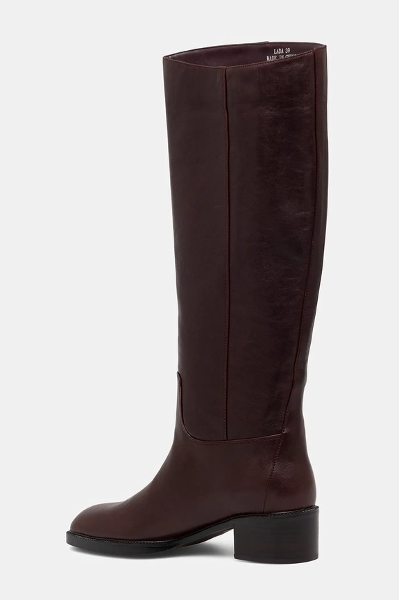 Încălțăminte Jeffrey Campbell ghete de piele LADA U321.N01.003 burgundia