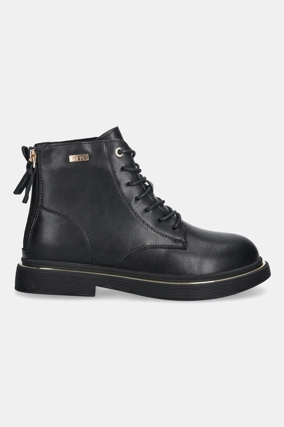 Kožené členkové topánky GOE SS2N4101 SS2N4101.BLACK.GLD čierna ZW25