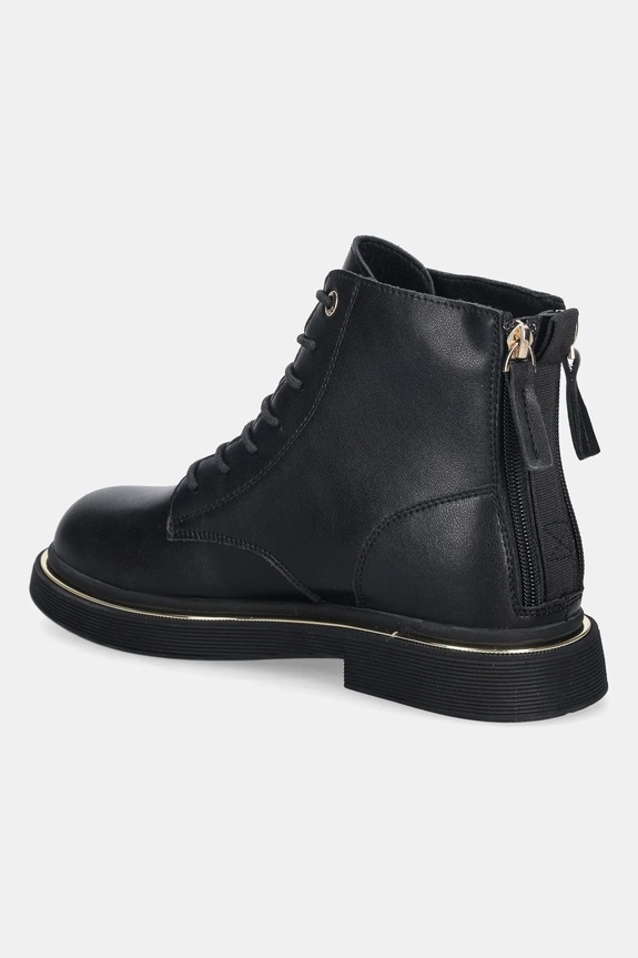 Obuv Kožené členkové topánky GOE SS2N4101 SS2N4101.BLACK.GLD čierna