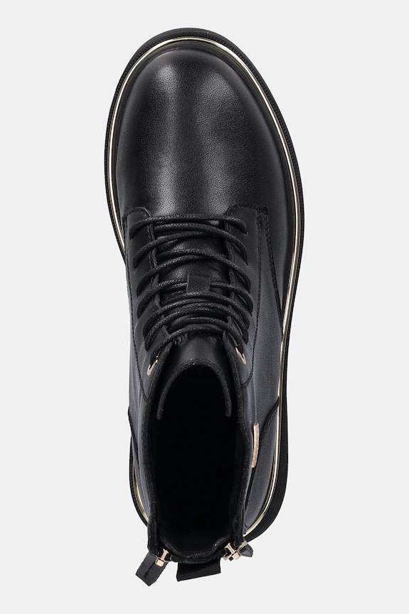 Kožené členkové topánky GOE SS2N4101 čierna SS2N4101.BLACK.GLD