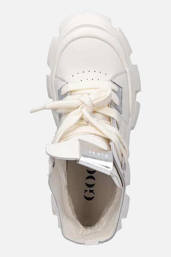 Kožené workery GOE béžová SS2N4055.WHITE