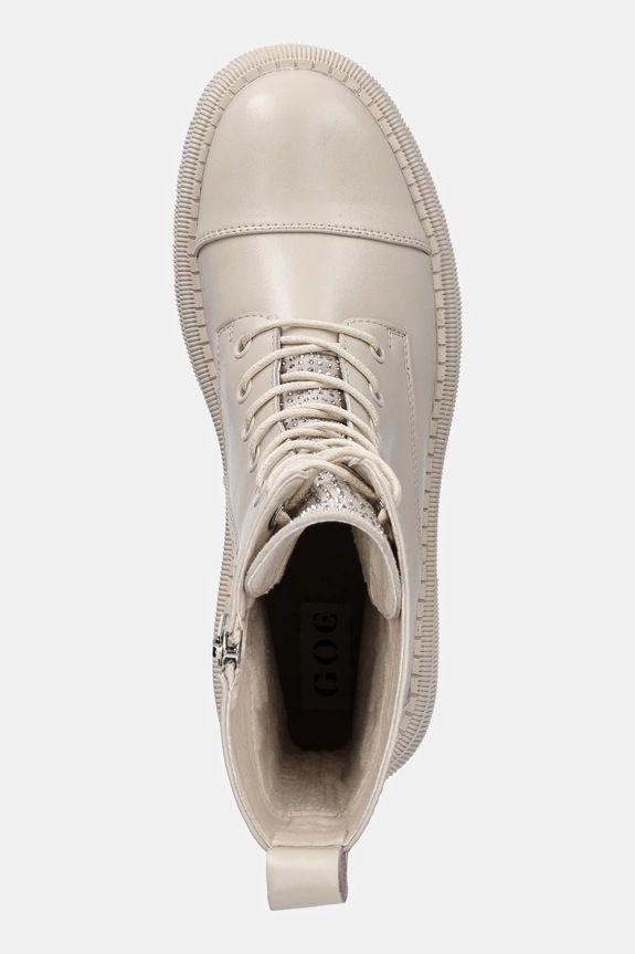 Kožené workery GOE béžová SS2N4122.BEIGE