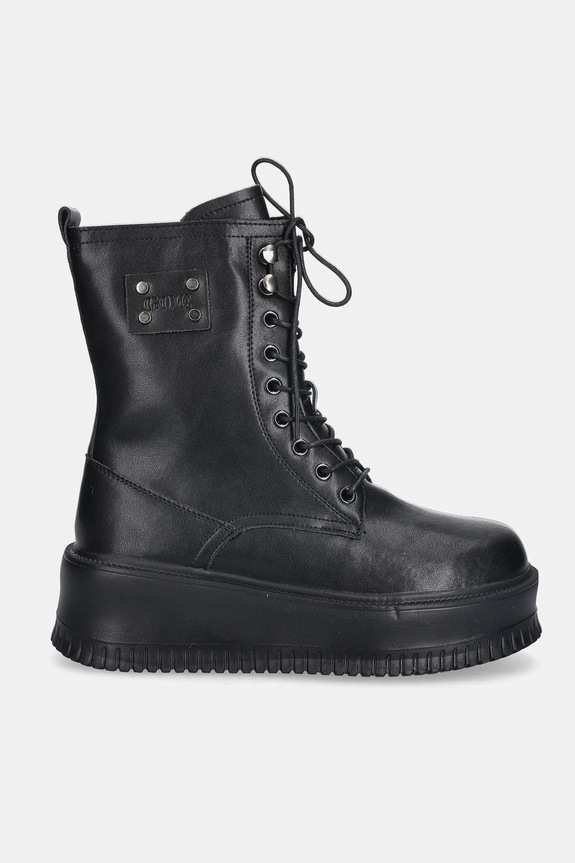 Kožené členkové topánky GOE SS2N4128.BLACK čierna ZW25