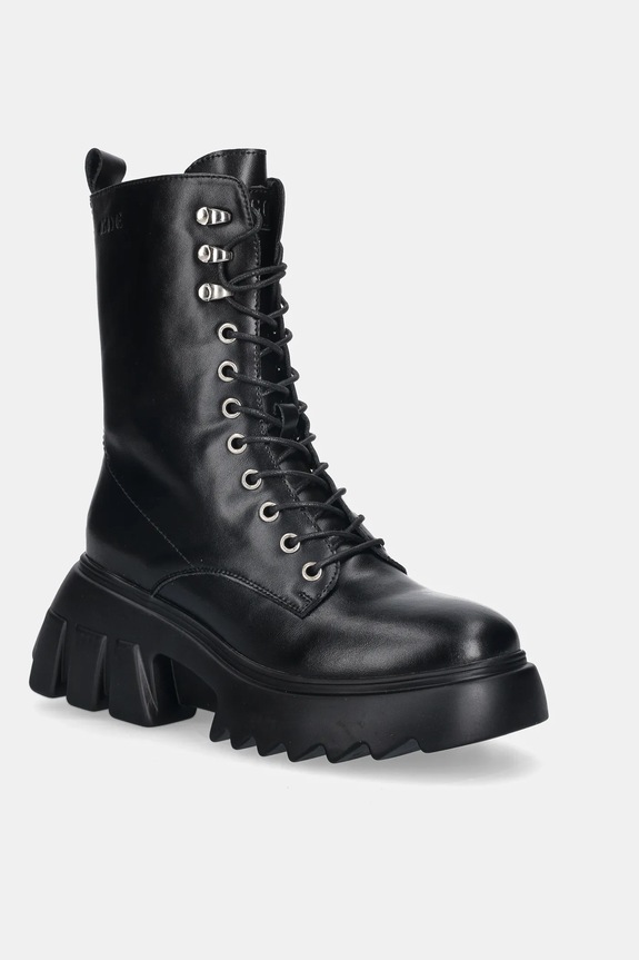 Kožené workery GOE usňová koža čierna SS2N4131.BLACK
