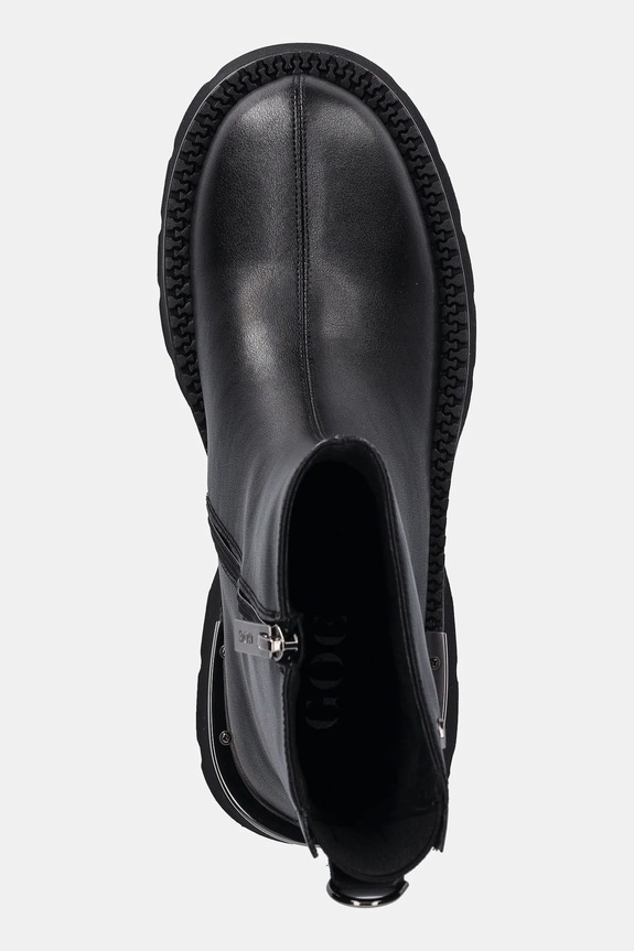 Kožené kotníkové boty GOE černá SS2N4143.BLACK