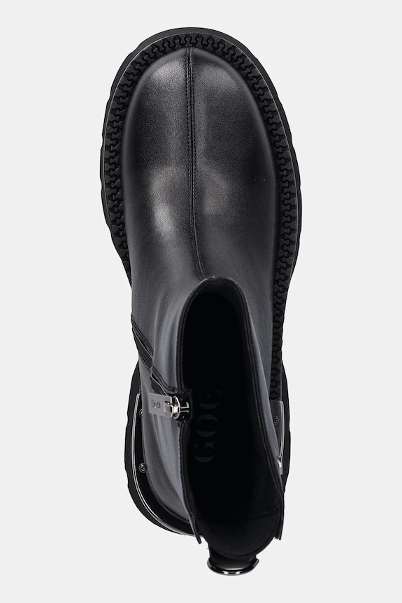 Kožené kotníkové boty GOE černá SS2N4143.BLACK