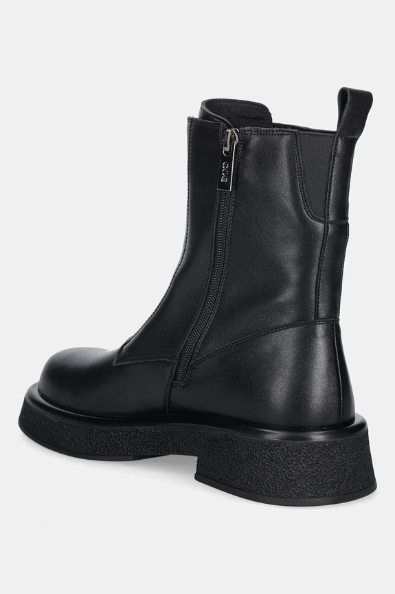 Scarpe GOE stivaletti alla caviglia in pelle SS2N4145.BLACK nero