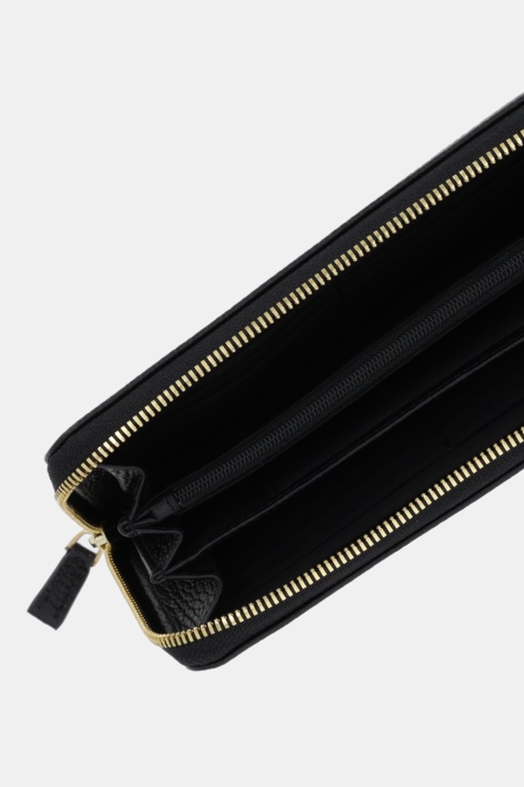 Accesorii Liviana Conti portofel de piele A5WB55 negru