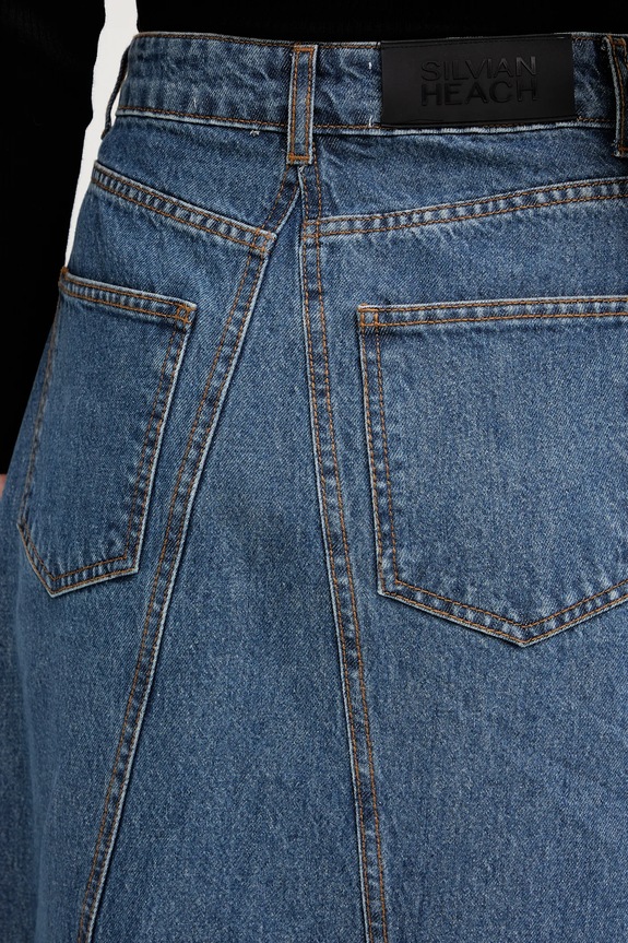 Silvian Heach gonna di jeans KEBE GPA25142GO blu