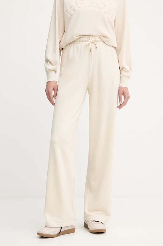 Silvian Heach pantaloni de trening MOUJANE tricotaj bej GPA25050PA