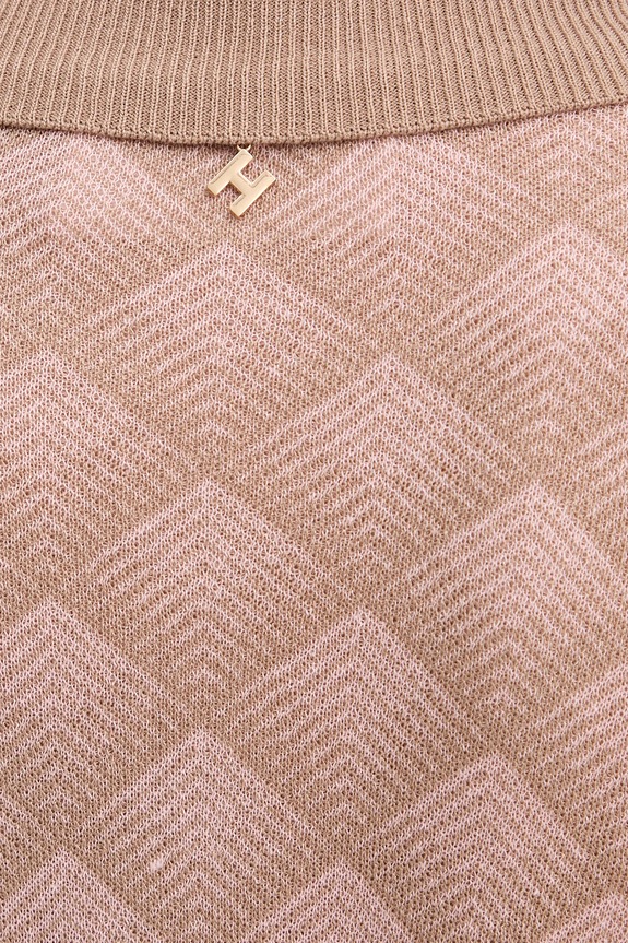 Hlače s dodatkom lana Silvian Heach ARIS GPA25201PA roza