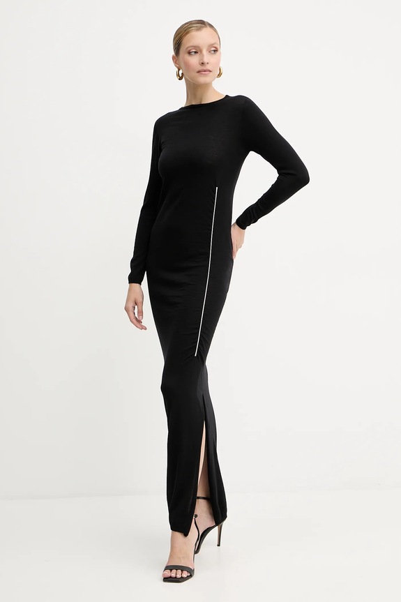 Liviana Conti gyapjú ruha F5WA21 fekete ZW25