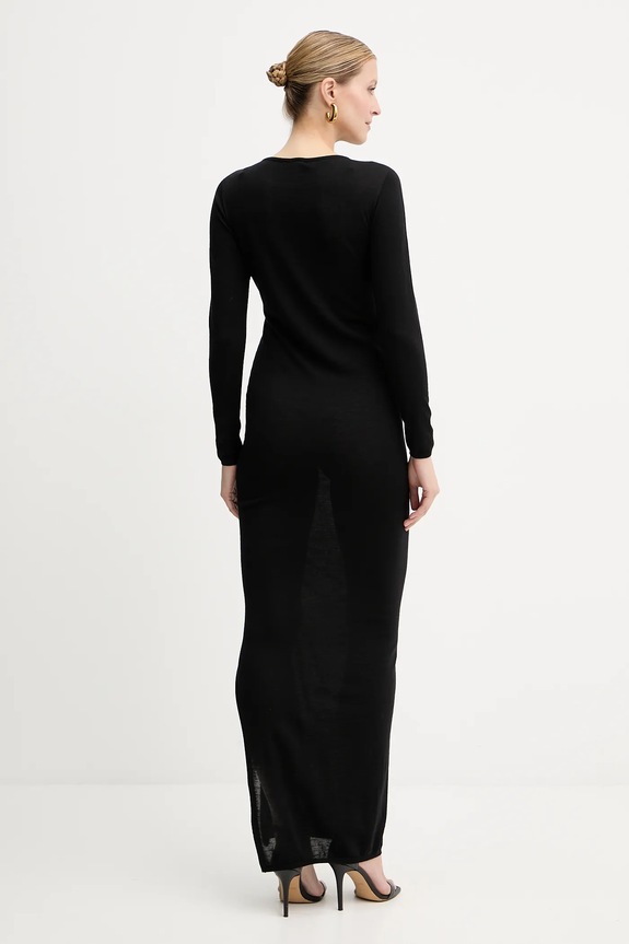 Ruházat Liviana Conti gyapjú ruha F5WA21 fekete