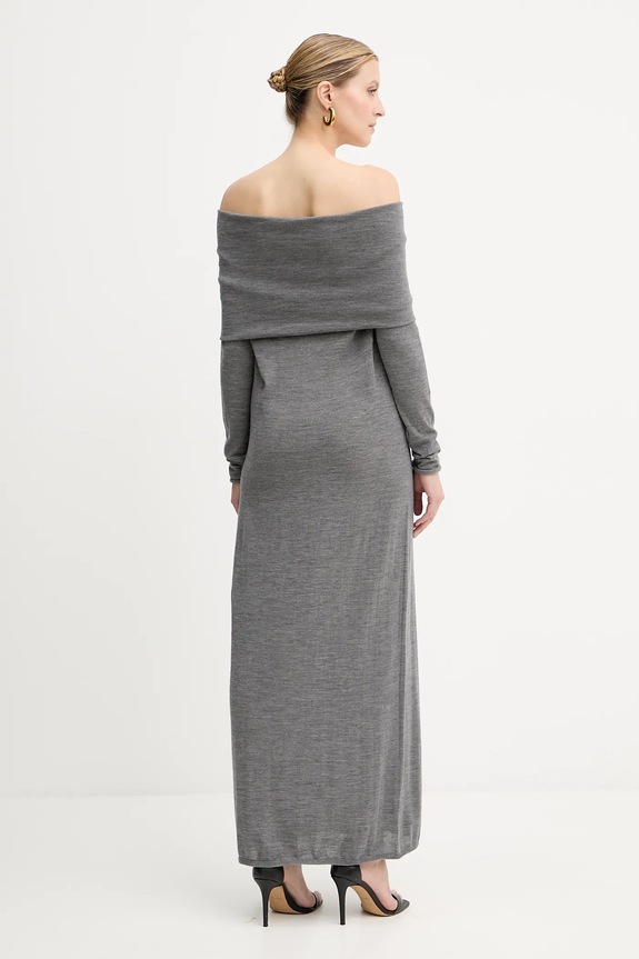 Μάλλινο φόρεμα Liviana Conti F5WA47 γκρί ZW25