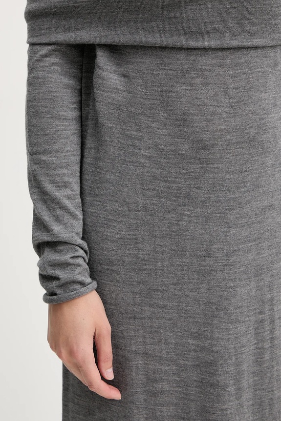 Μάλλινο φόρεμα Liviana Conti F5WA47 γκρί