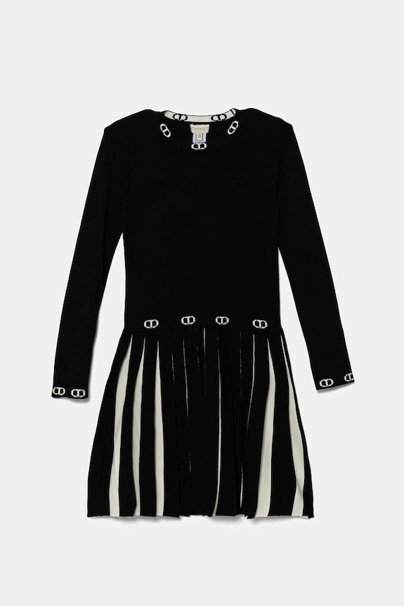 Twinset vestito bambina 252GJ3101 nero ZW25