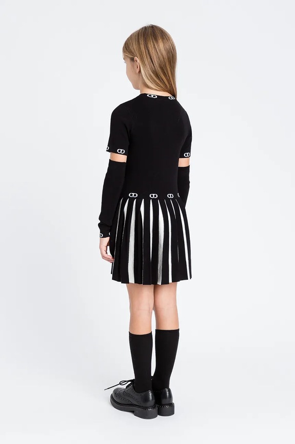 Twinset vestito bambina 252GJ3101 nero