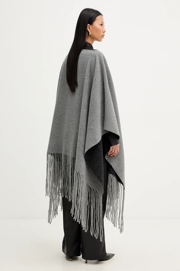 Ρούχα Μάλλινο πόντσο Liviana Conti A5WF58 γκρί