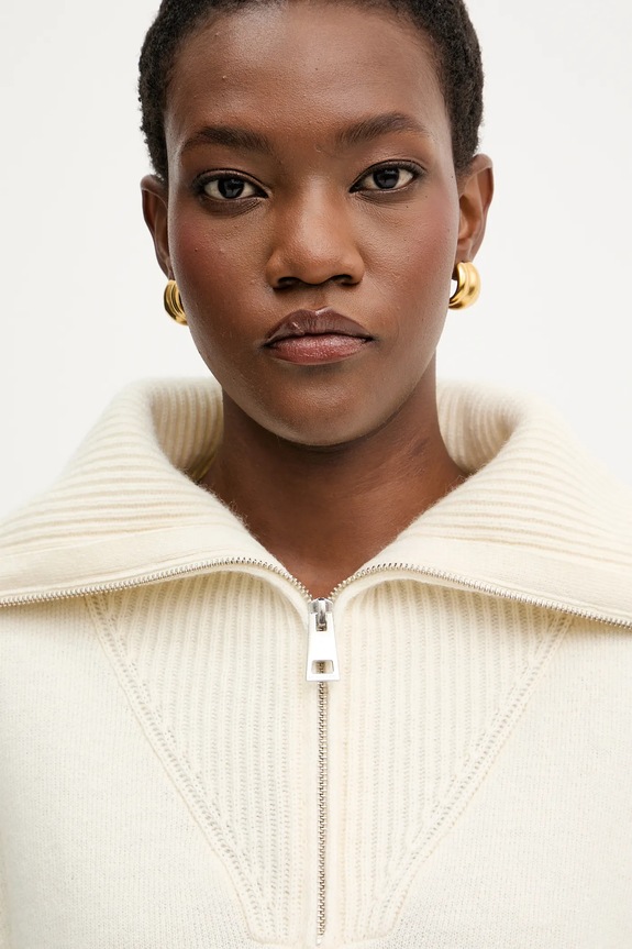 Πουλόβερ από κασμίρ Liviana Conti μπεζ F5WC10