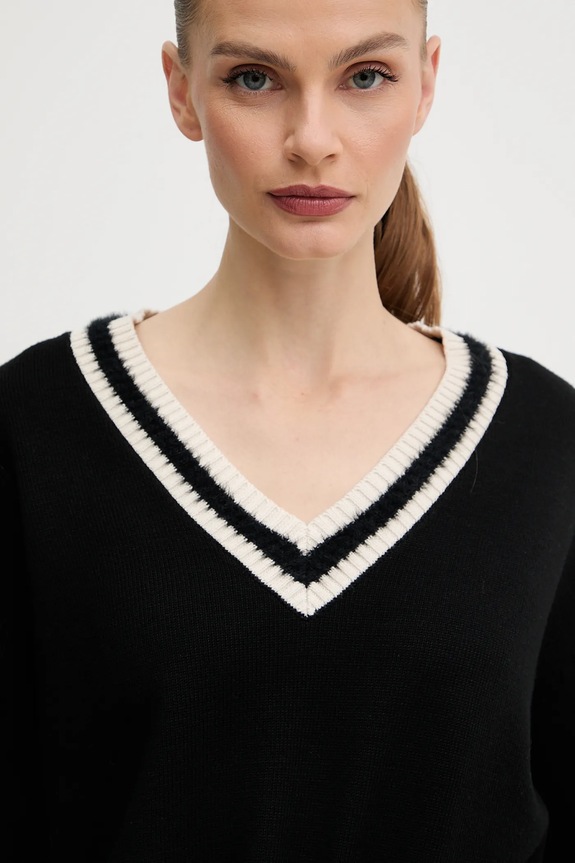 Silvian Heach pulover OLIVIER negru GPA25287MA