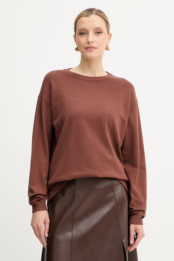 Silvian Heach sweter BENITEZ pozostałe brązowy GPA25553MA