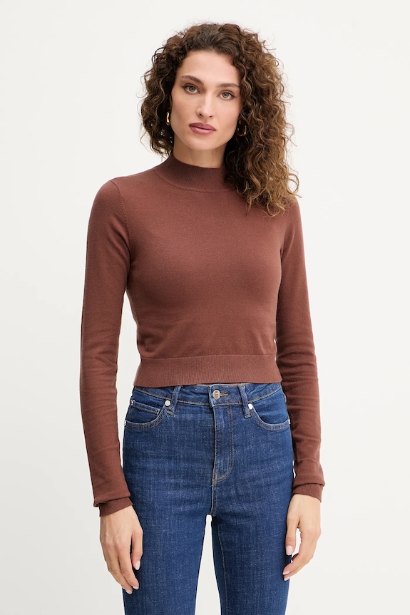 Silvian Heach sweter LOLA pozostałe brązowy GPA25554LU