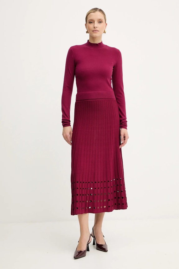 Silvian Heach sweter LOLA GPA25554LU bordowy ZW25