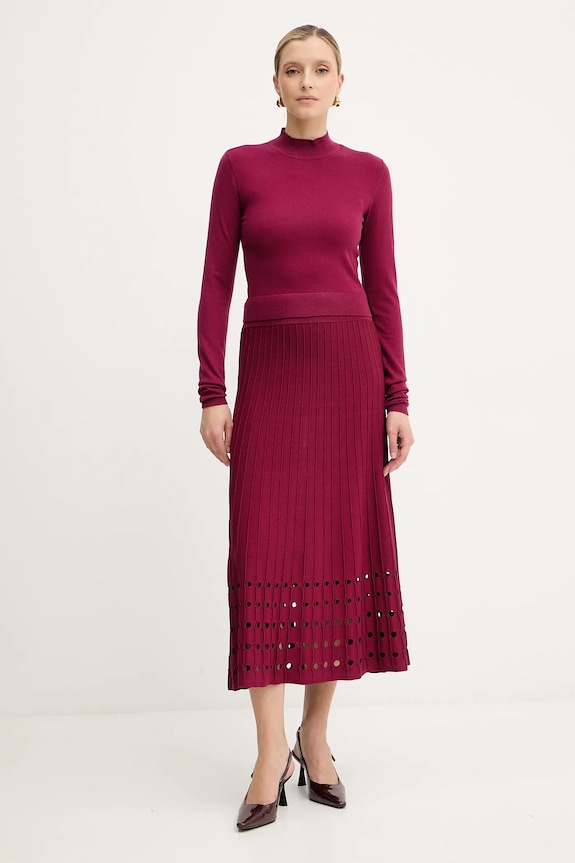 Silvian Heach sweter LOLA GPA25554LU bordowy ZW25
