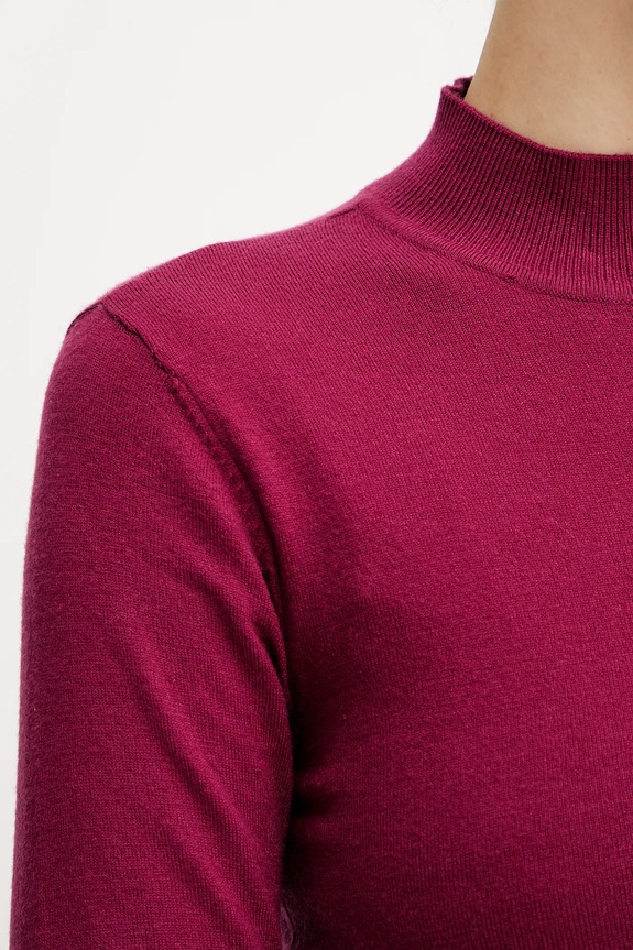 Silvian Heach sweter LOLA GPA25554LU bordowy