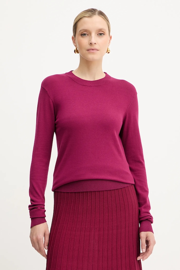 Silvian Heach sweter LETALO pozostałe bordowy GPA25038MA