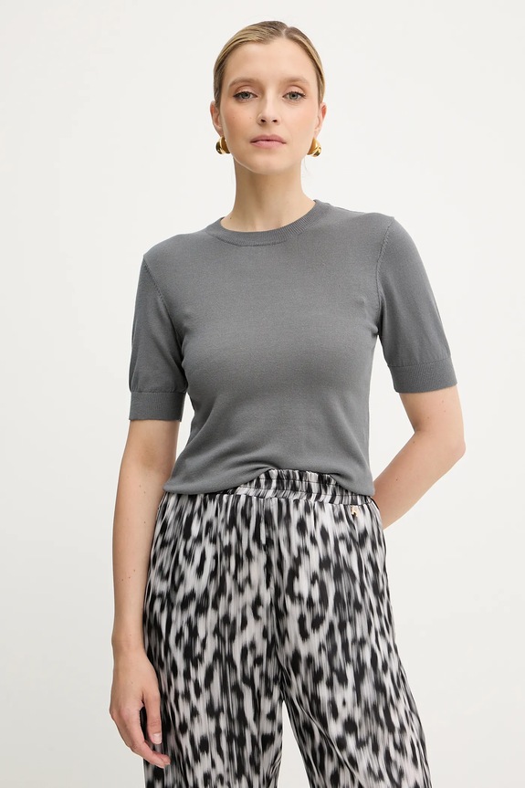 Silvian Heach t-shirt ATLAM regular szary GPA25040MA