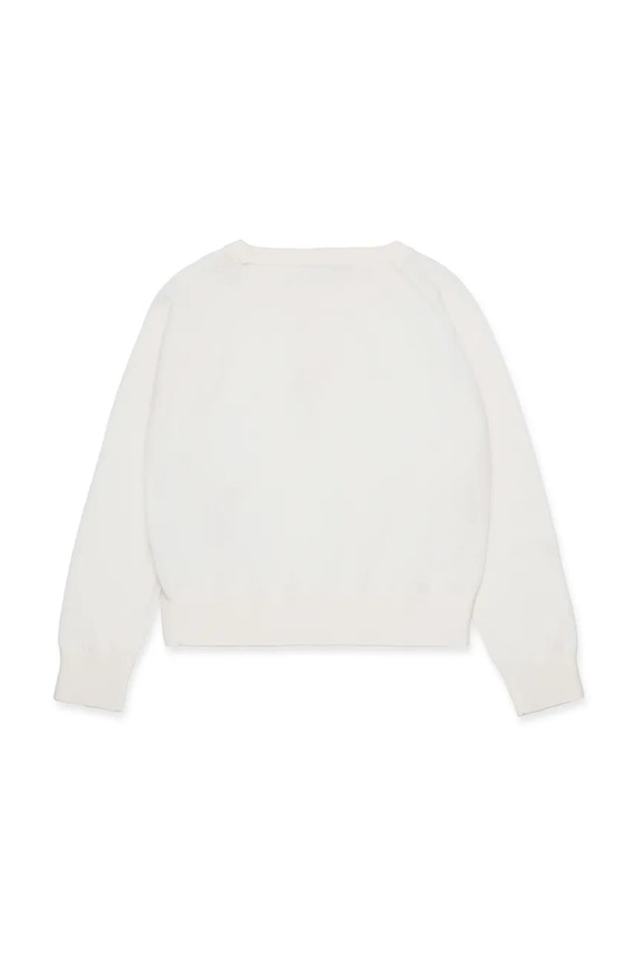 MAX&Co. sweter wełniany dziecięcy MAXK1F KNITWEAR MX0003 biały ZW25