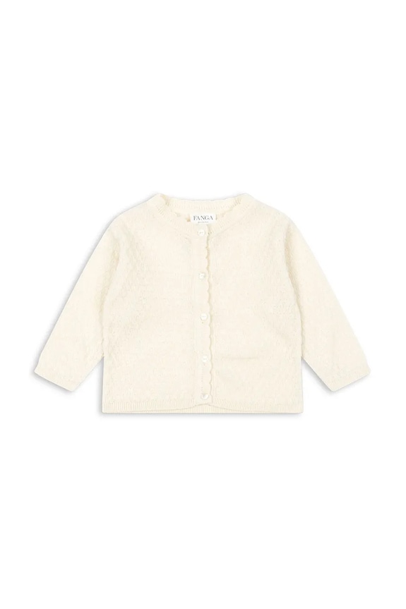 Παιδικό κάρδιγκαν Fanga Fontana VENTI POINTELLE CARDIGAN GOTS βαμβάκι μπεζ FA100057