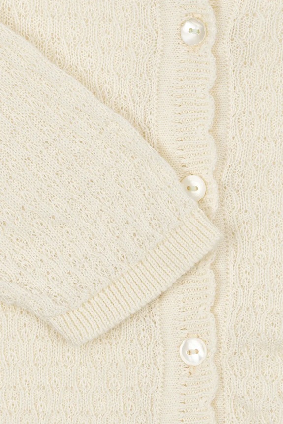 Παιδικό κάρδιγκαν Fanga Fontana VENTI POINTELLE CARDIGAN GOTS μπεζ FA100057