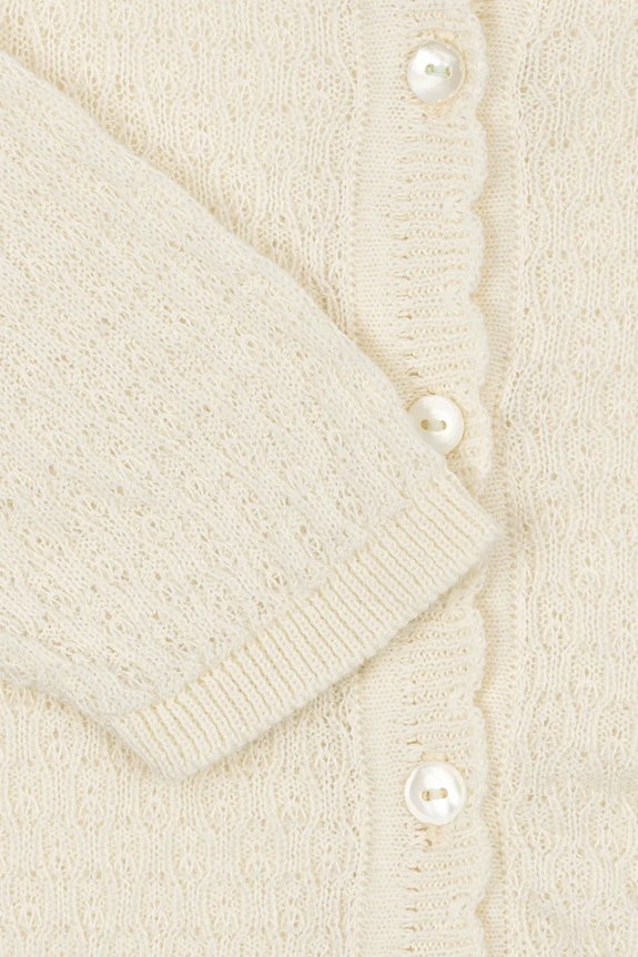 Παιδικό κάρδιγκαν Fanga Fontana VENTI POINTELLE CARDIGAN GOTS μπεζ FA100057