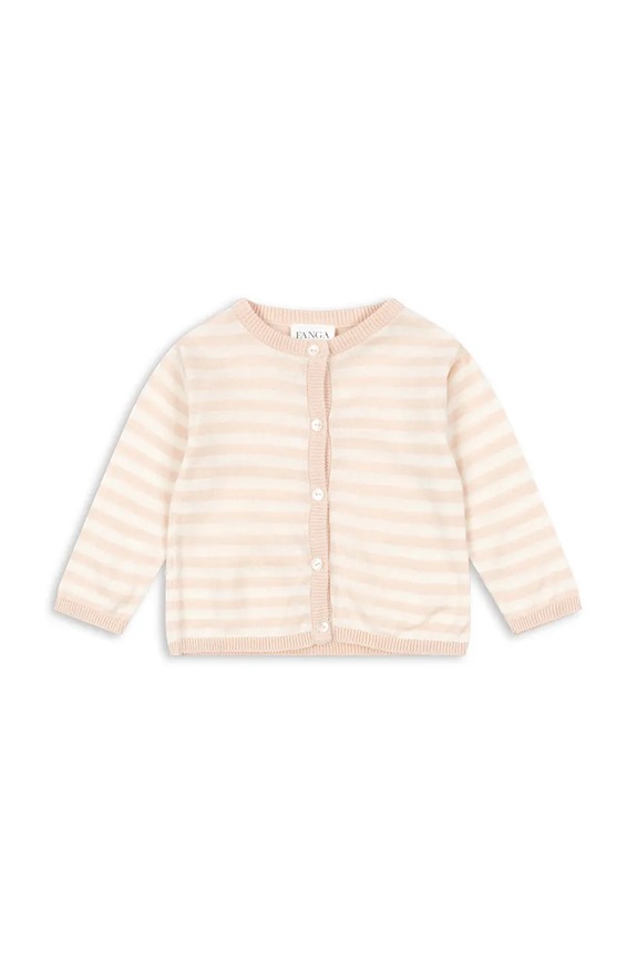 Παιδικό κάρδιγκαν Fanga Fontana VENTI KNIT CARDIGAN GOTS βαμβάκι μπεζ FA100058