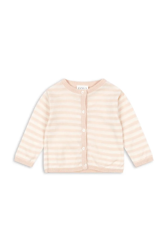 Παιδικό κάρδιγκαν Fanga Fontana VENTI KNIT CARDIGAN GOTS βαμβάκι μπεζ FA100058