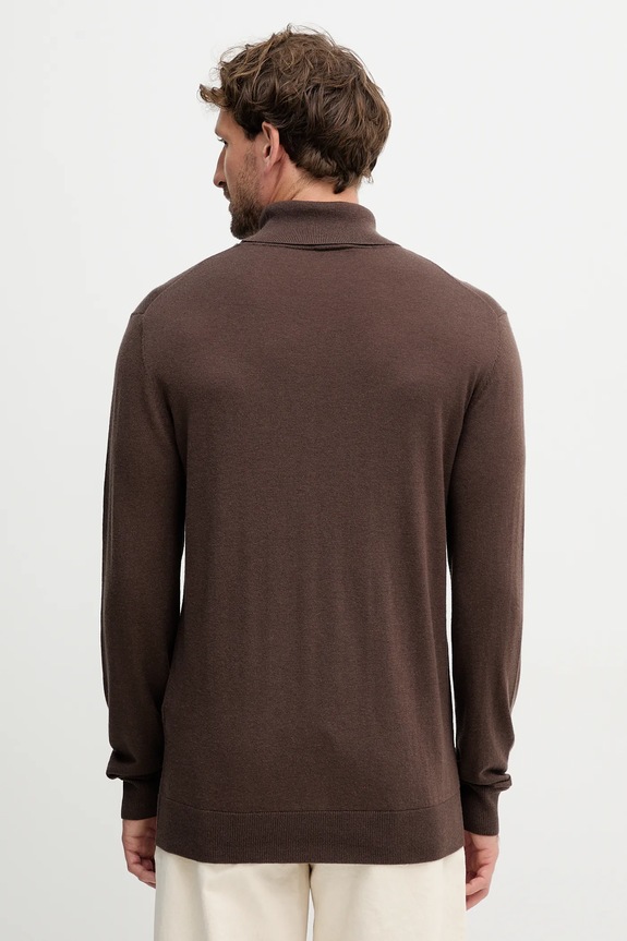 Ruházat Mos Mosh pulóver gyapjúkeverékből ADAM 503343 barna