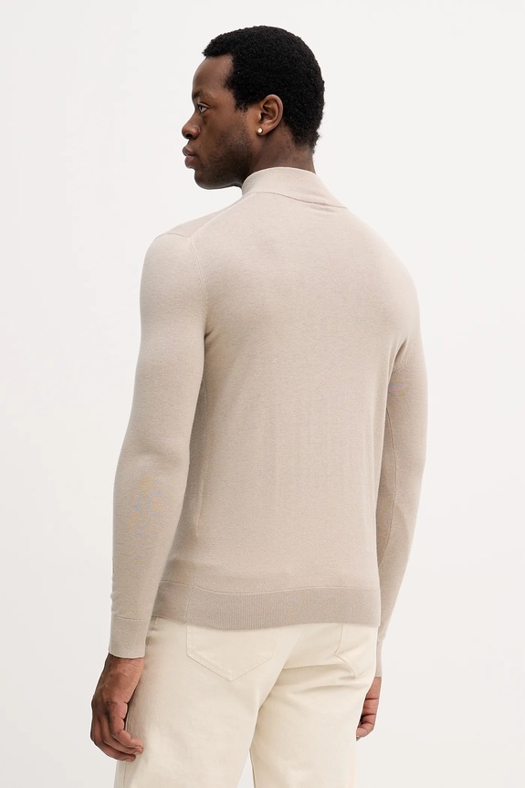 Odzież Mos Mosh sweter z wełną ADAM 503342 beżowy