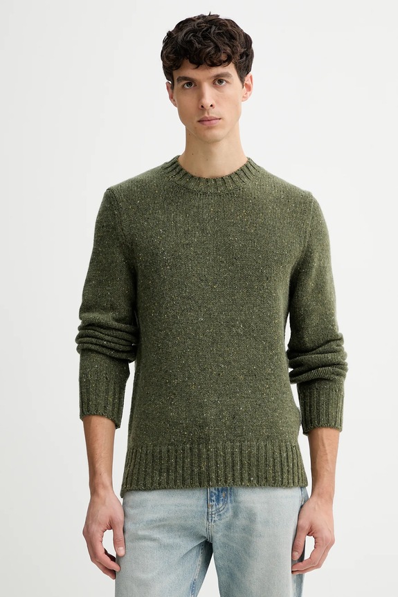 Marc O'Polo maglione con lana medio spessore verde 5000007626